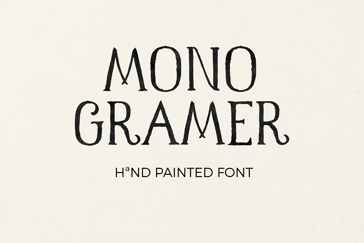 Monogramer Hand Drawn Serif Font