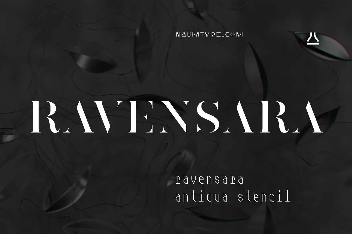 Ravensara Stencil 9 Font