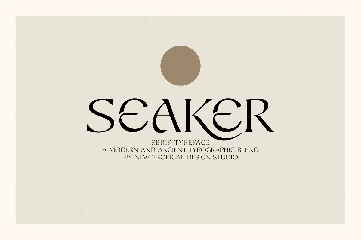 Seaker Serif Typeface Font