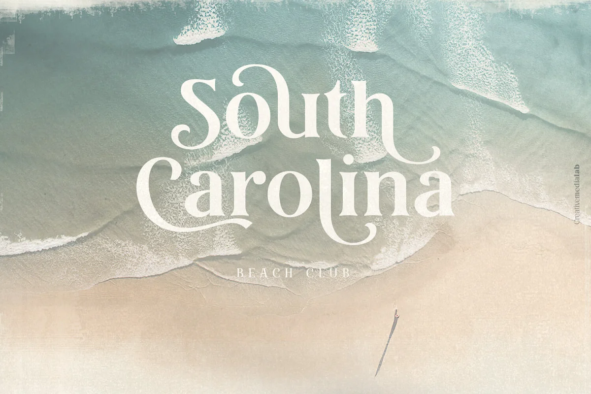 south carolina beach club beauty serif - Post