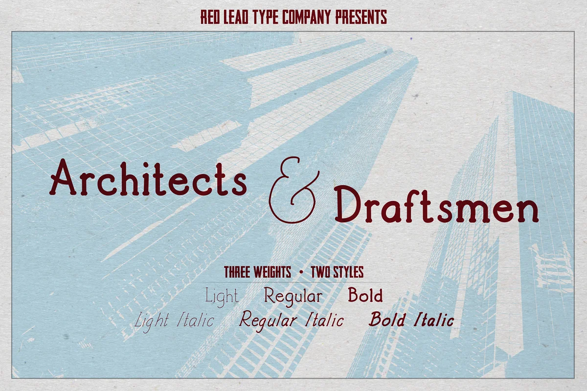 Architects and Draftsmen Font