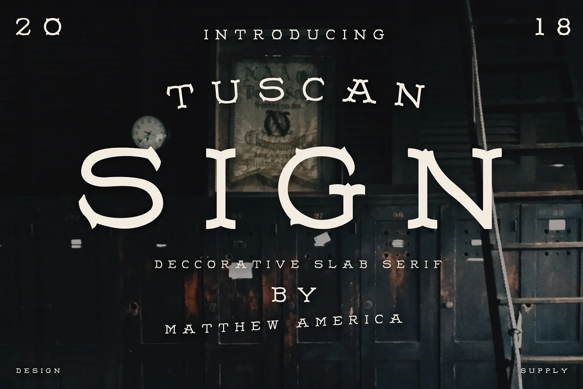 Tuscan Sign Font