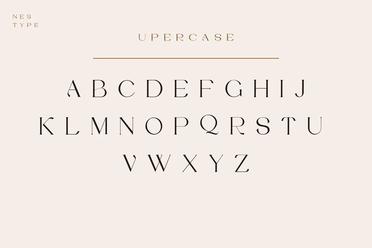 upercase serif font - Post