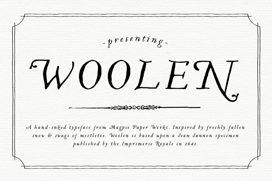 Woolen Font