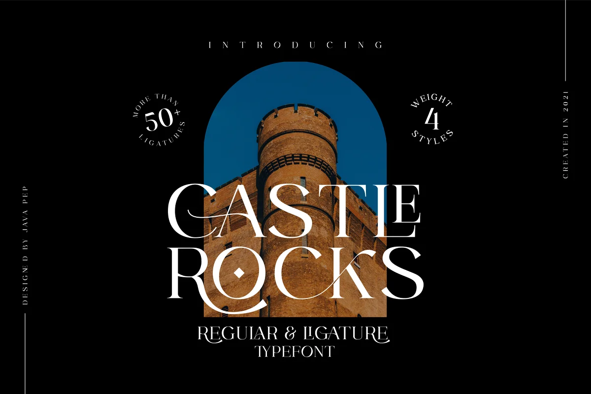 Castle Rocks Duo Ligature Font