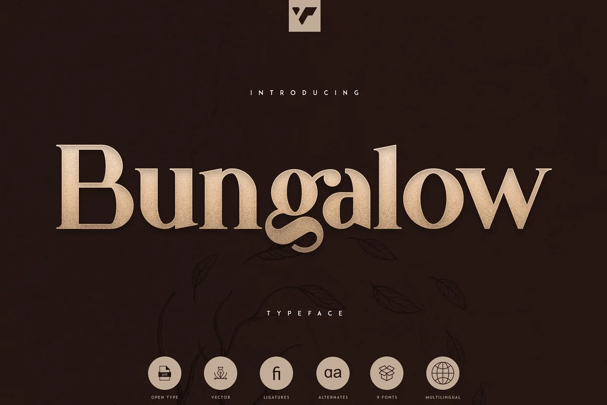 Bungalow Typeface Font