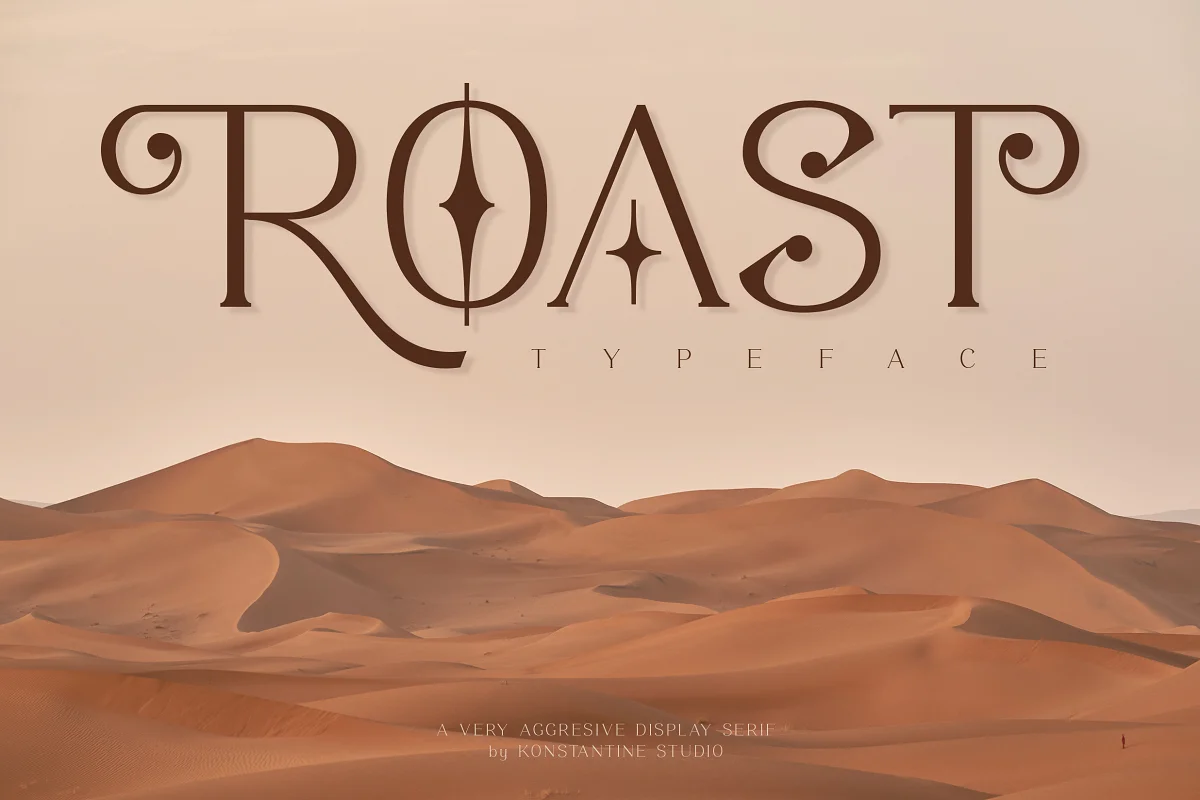 Roast Decorative Display Serif Font