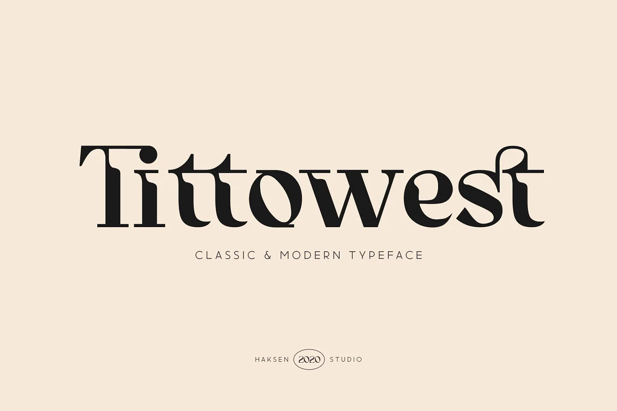 Tittowest Futuristic Serif Display Font