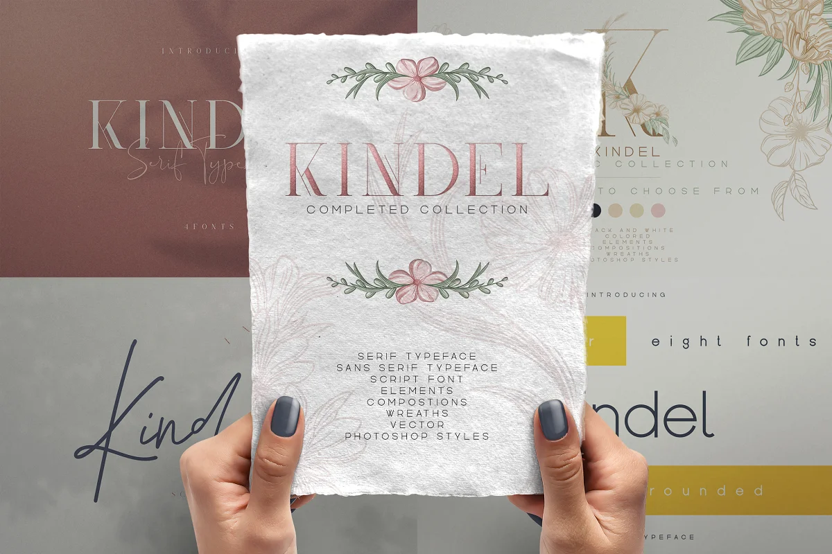 Kindel Completed Collection Font