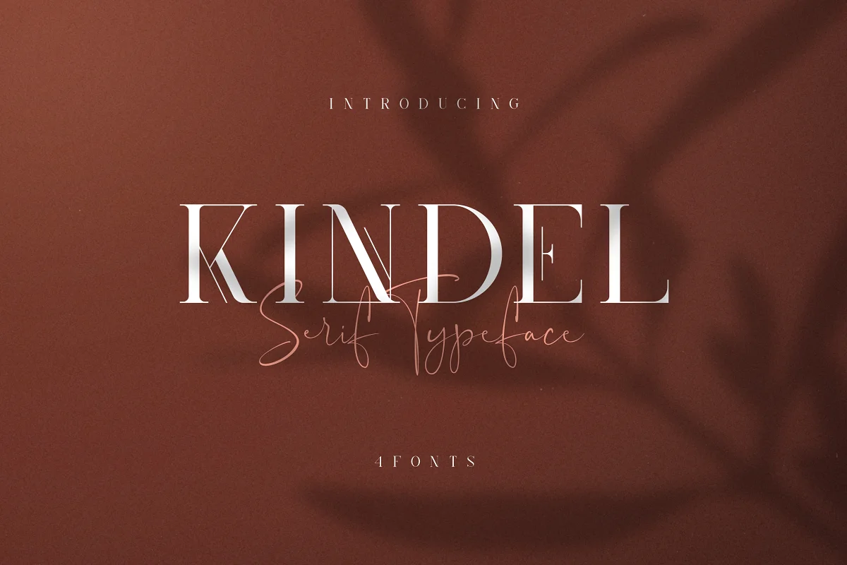 Kindel Serif Typeface Font