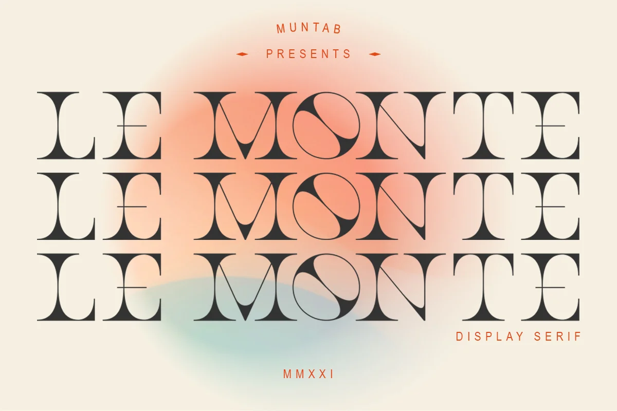 Le Monte Serif Display Font