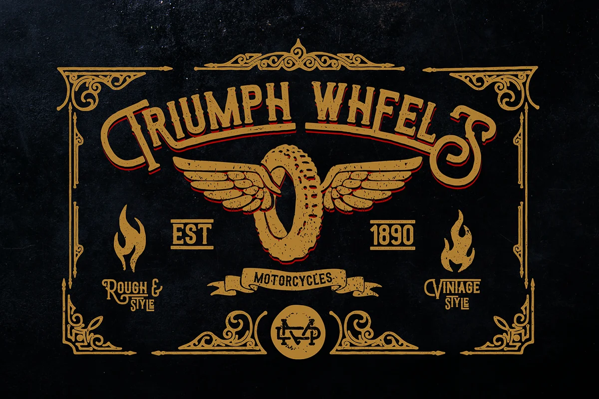 Triumph Wheels Font