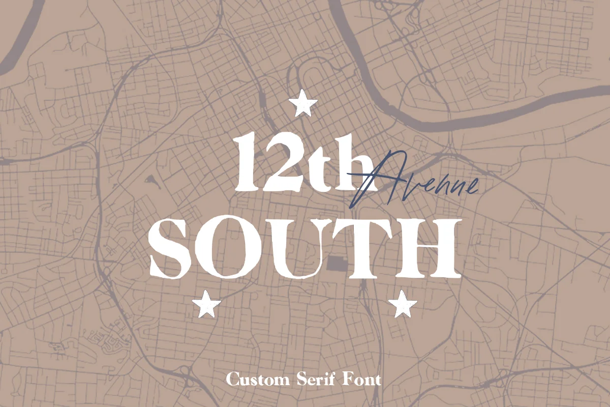 12th South Custom Serif Font