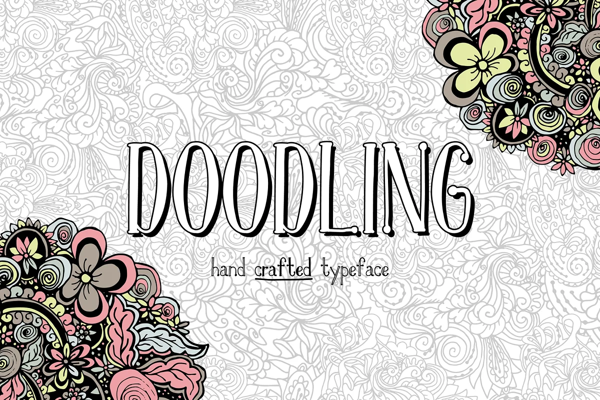 Doodling Hand Crafted Typeface Font