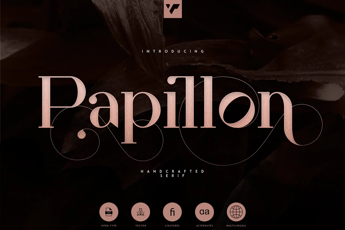 Papillon Handcrafted Serif Font