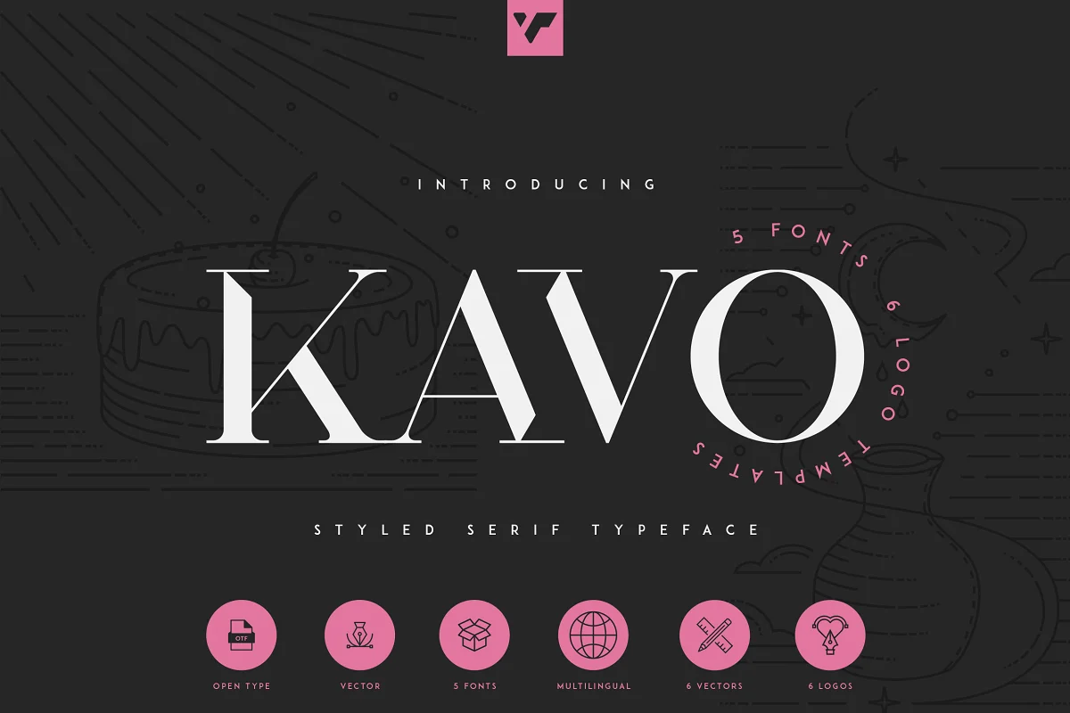 Kavo Styled Serif Font