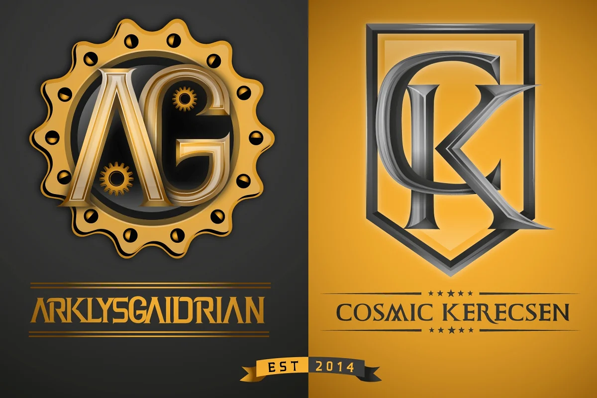 ArklysGaidrian and CosmicKerecsen 3D Font