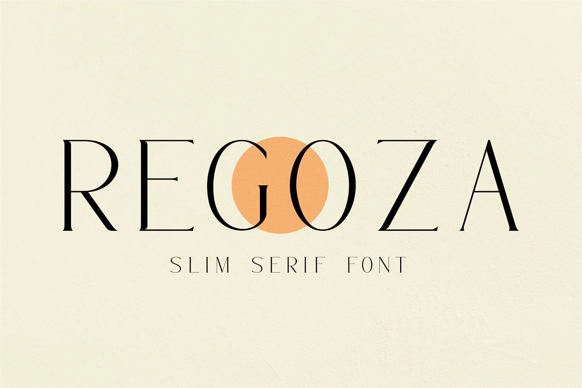 Regoza Typeface Slim Serif Font