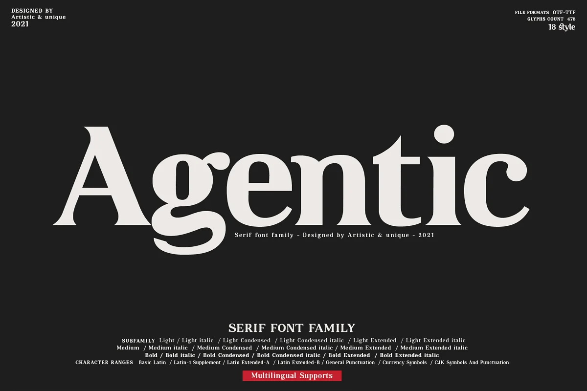 Agentic Serif Font