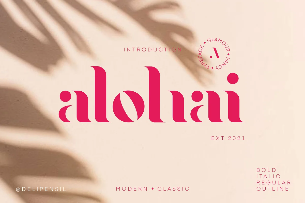 Alohai Feminim Serif Typeface Font