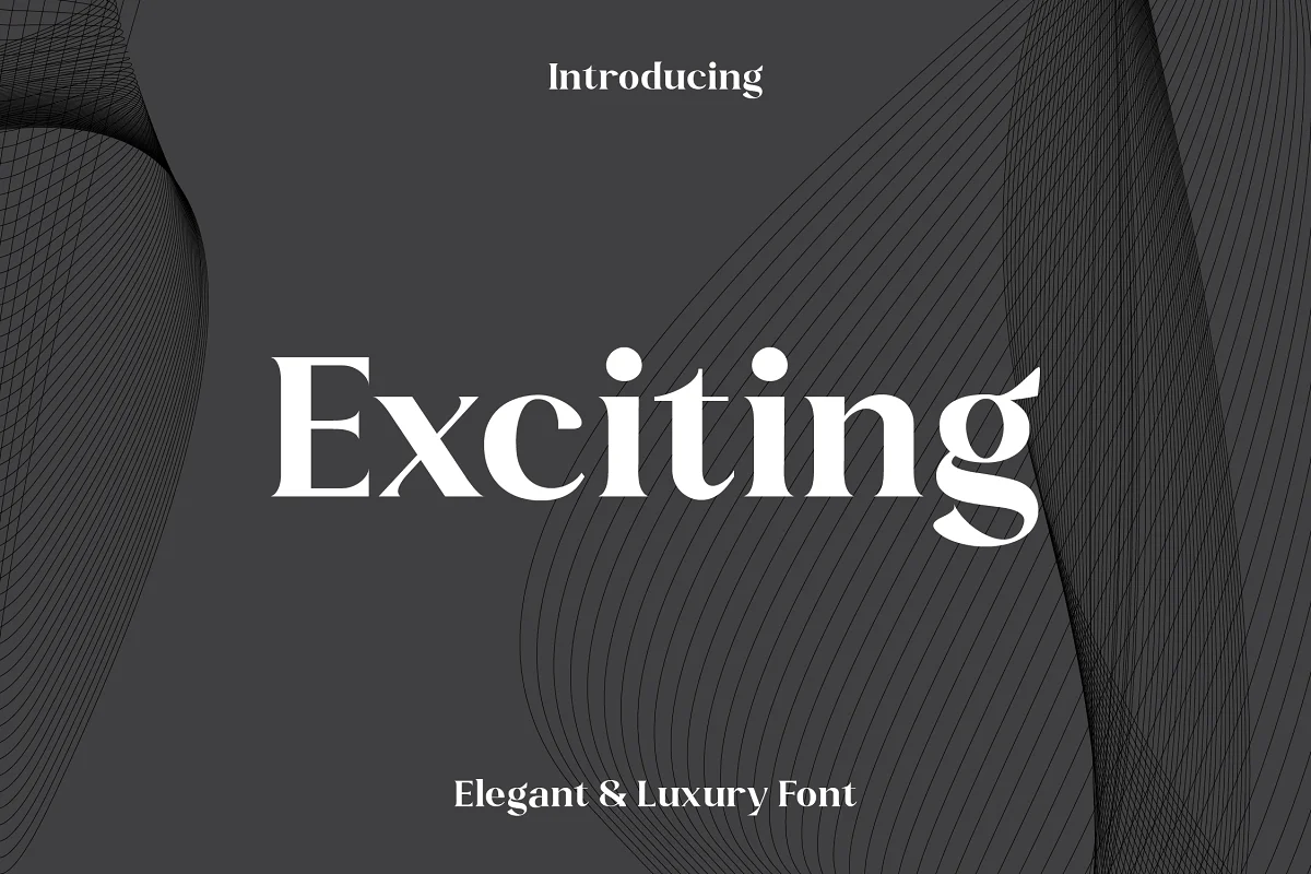 Exciting Display Font