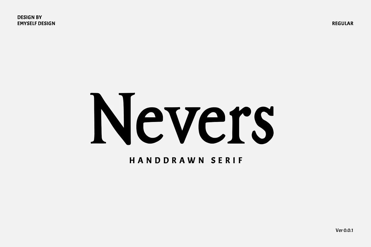 Nevers Handdrawn Serif Font