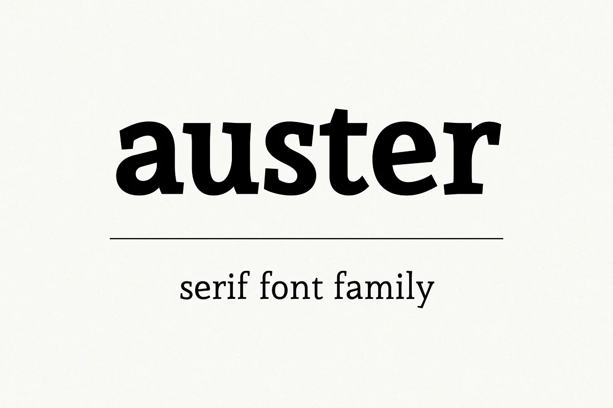 Auster Font