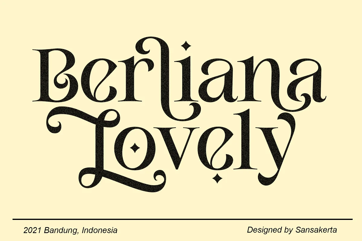 Berliana Lovely Font