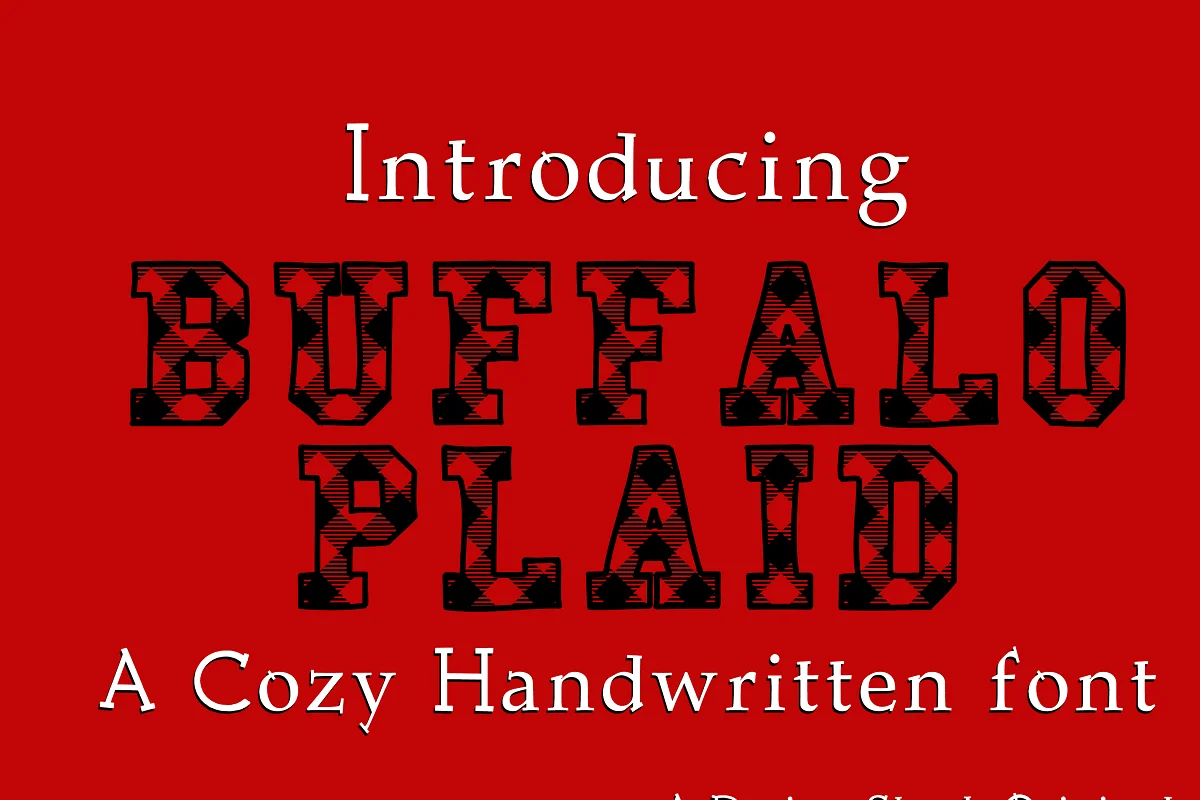 Buffalo Plaid Font