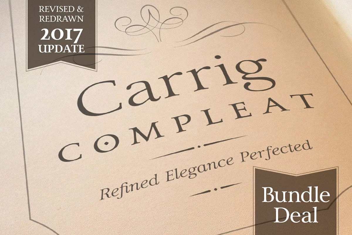 Carrig Compleat Elegant Serif Font