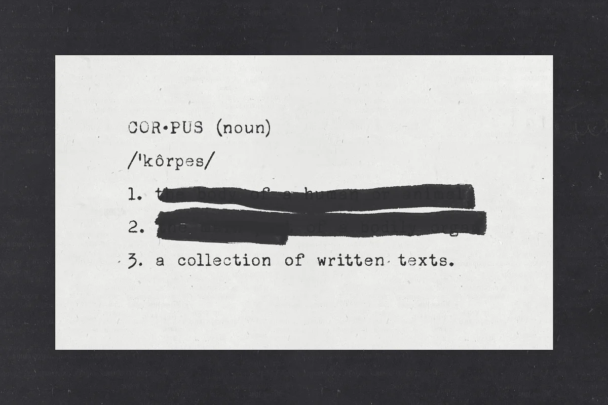 corpus typewriter font definition - Post