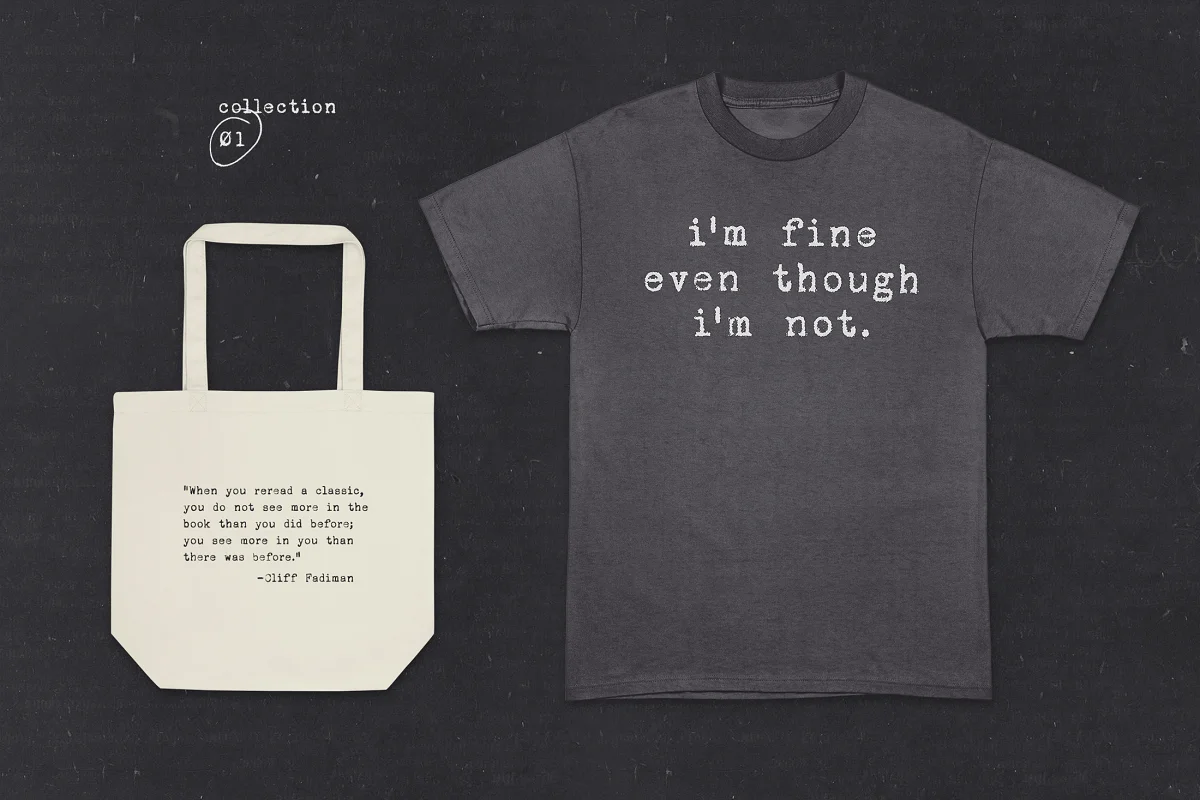 corpus typewriter font merch - Post