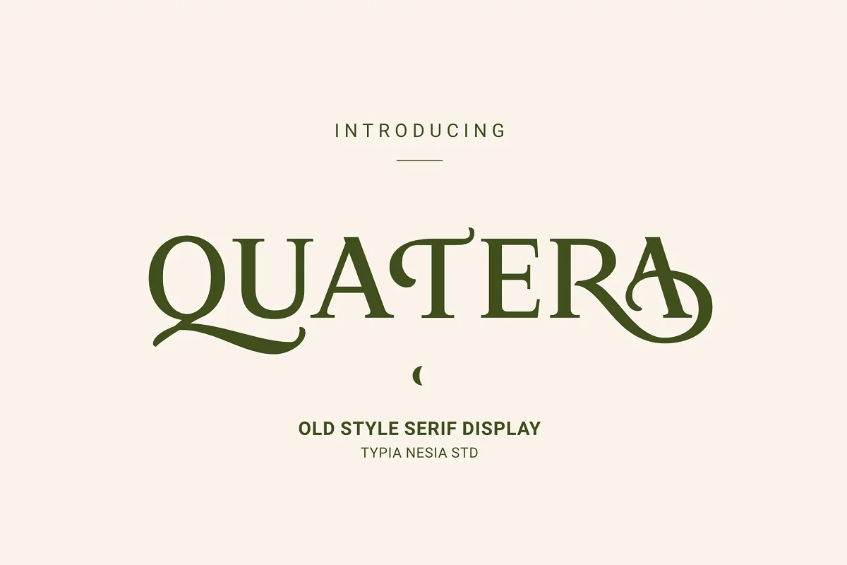 Quatera Display Font