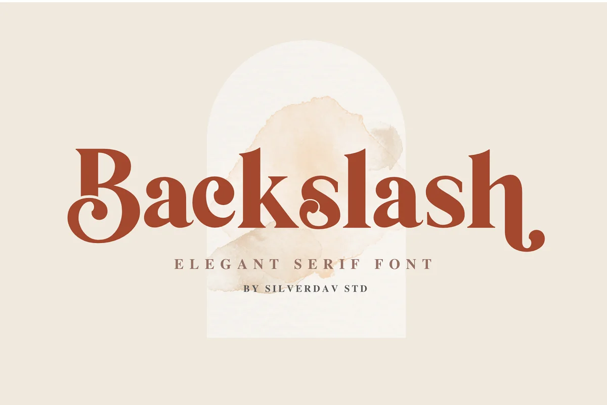 Backslash Elegant Serif Font