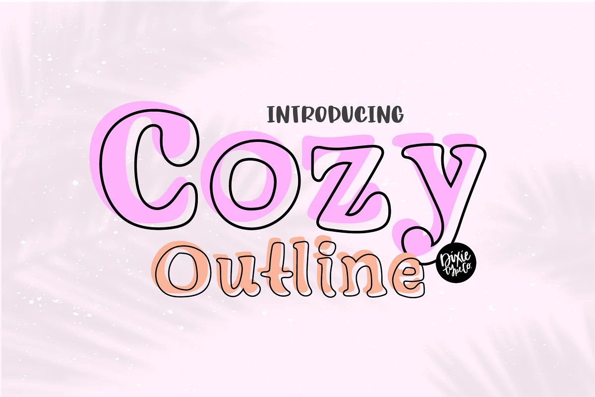 Cozy Outline Serif Font