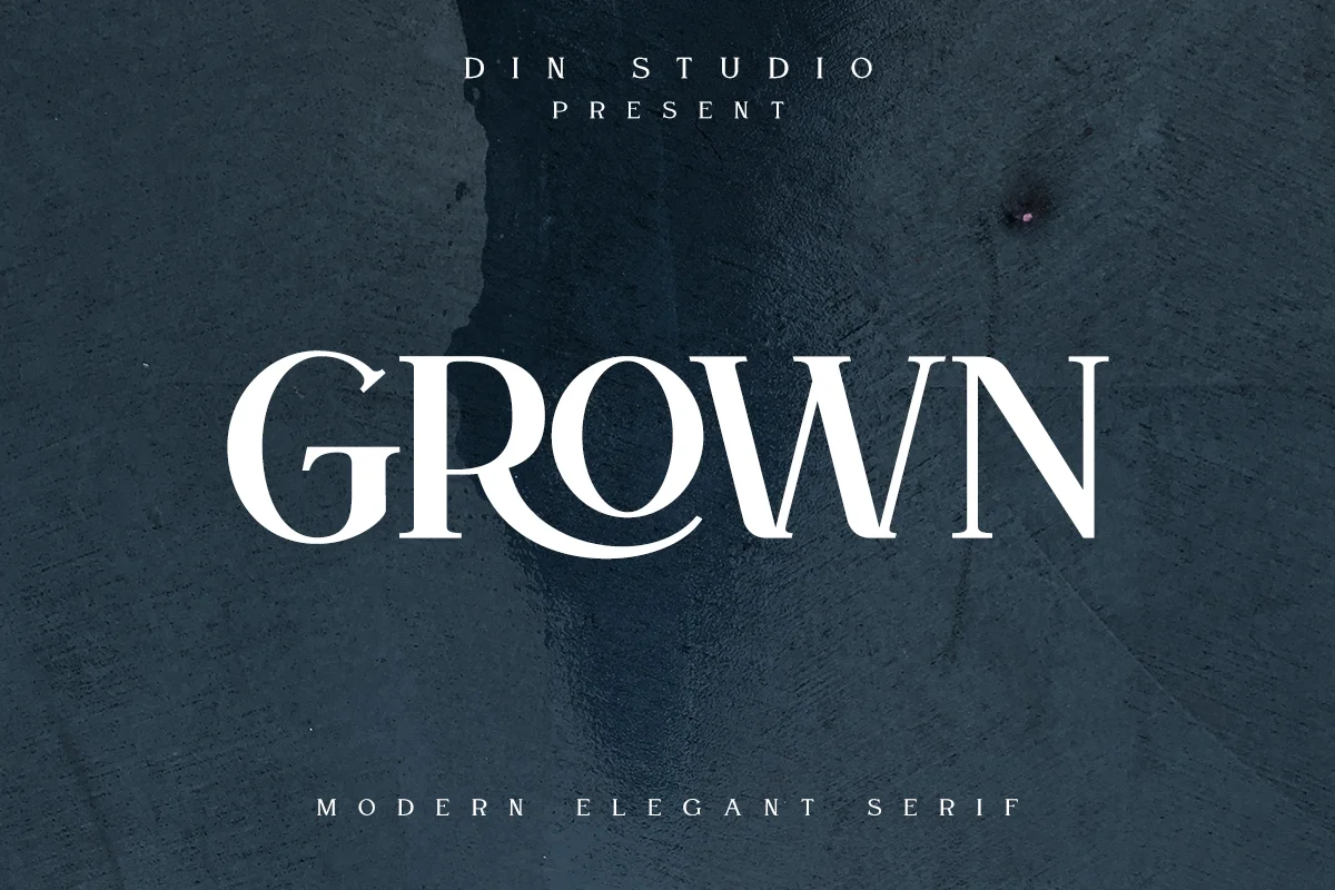 Grown Modern Display Font