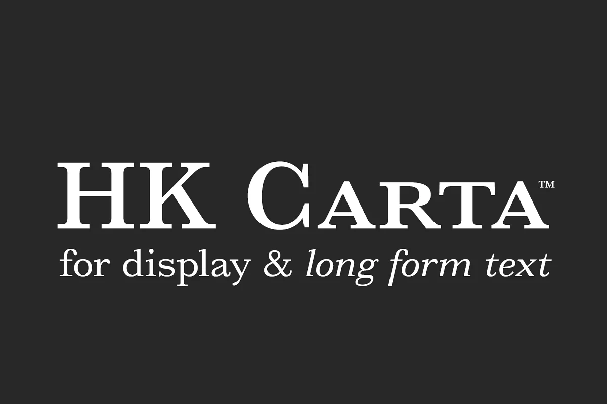 HK Carta Font