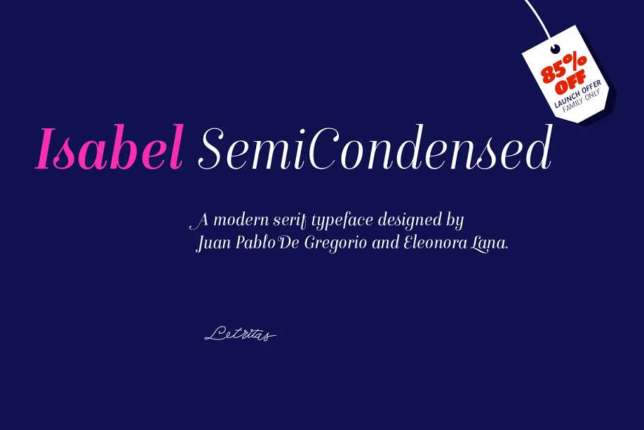 Isabel SemiCondensed Font