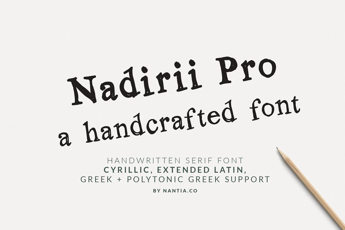 Nadirii Pro Greek Cyrillic Font