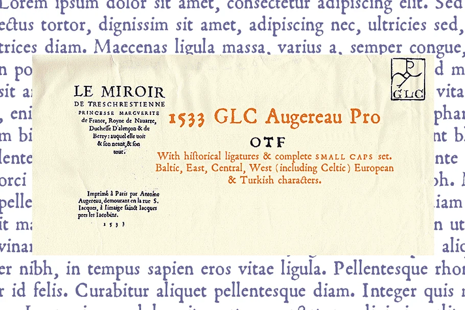 1533 GLC Augereau PRO OTF Font