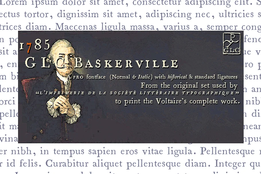 1785 GLC Baskerville PRO OTF Font