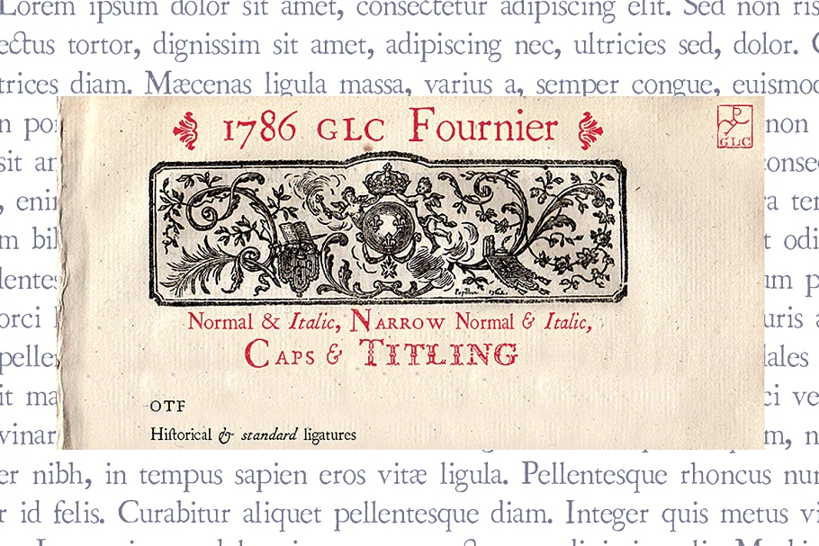 1786 GLC Fournier Set OTF Font