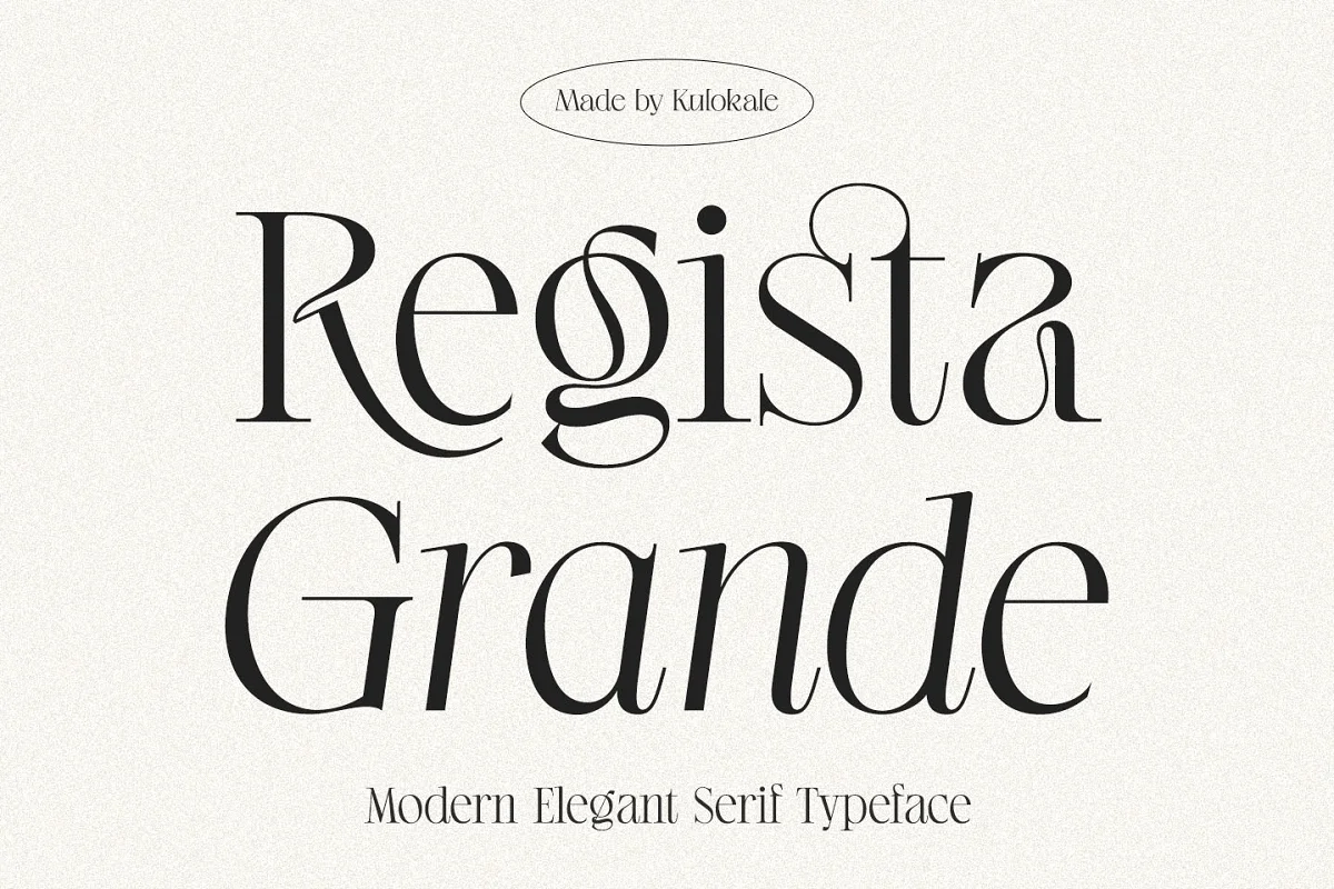 Regista Grande Modern Serif Font