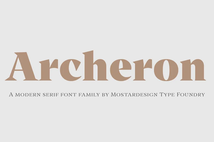 Archeron and Archeron Stencil Font