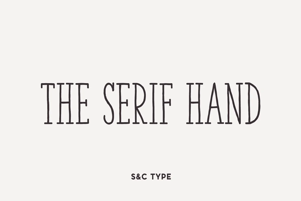 The Serif Hand Font