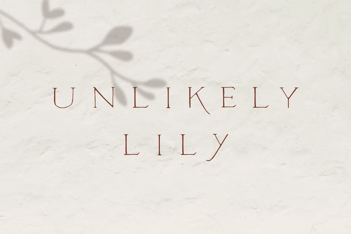 Unlikely Lily A Hand Drawn Serif Font