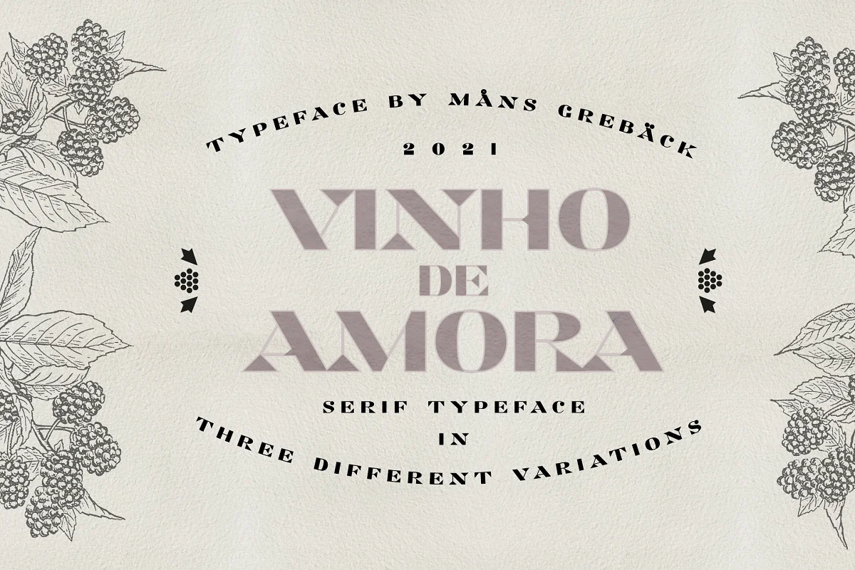 Vinho de Amora Minimalist Serif Font