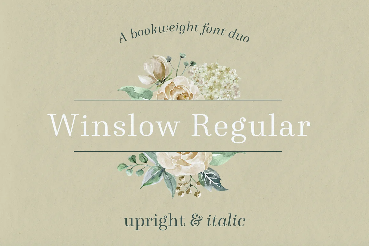 Winslow Book Regular Font