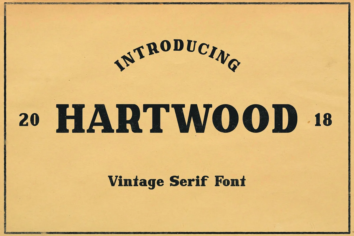 Hartwood Font