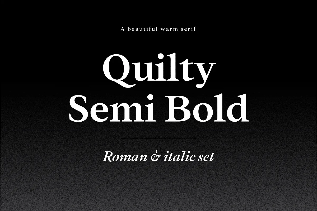 Quilty Semi Bold Font